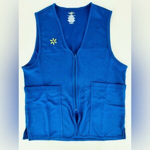 Official Walmart Employee 2026 Blue “Happy to Help” Vest